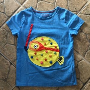 Mini Boden Fish shirt size 7/8